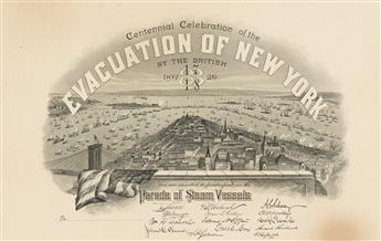 (NEW YORK CITY -- EVACUATION DAY.) Centennial Celebration of the Evacuation of New York by the British Nov. 26, 1783/1883.